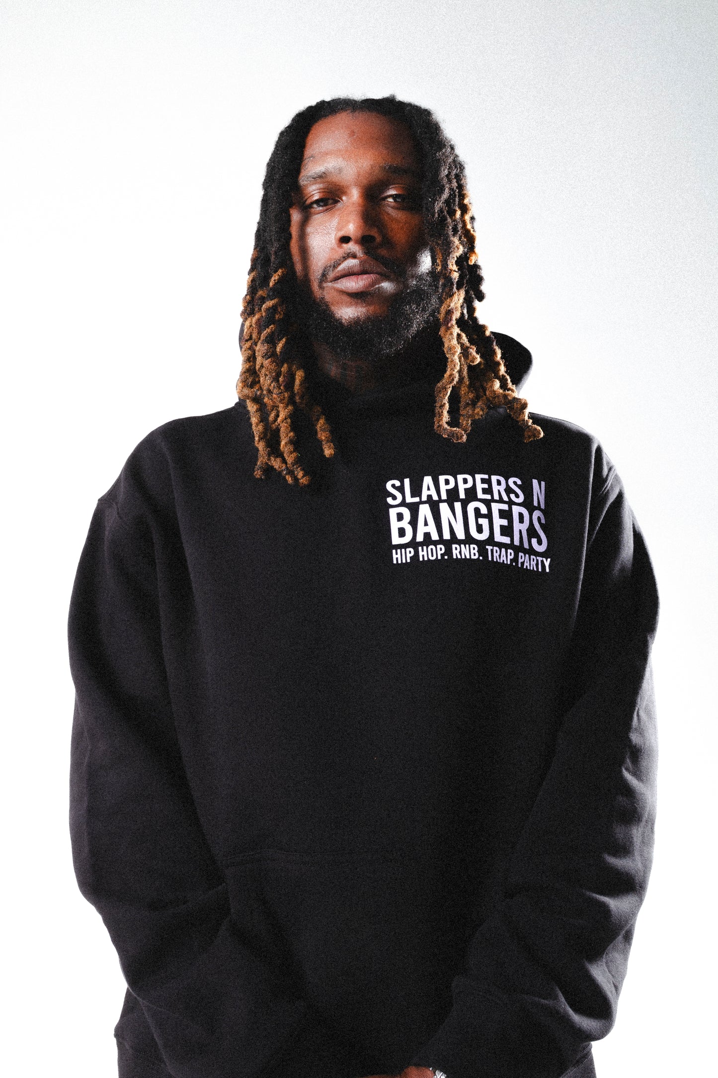 Slappers n' Bangers Black Bubble Hoodie